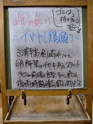 週刊旬の釣り看板